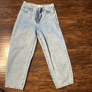 Mango light wash denim jeans - high rise!